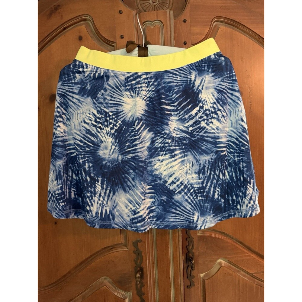 Land End Blue Palm Active Girls plus size skirt